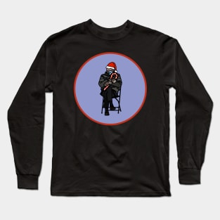 Bernie Sanders Christmas Graphic Long Sleeve T-Shirt